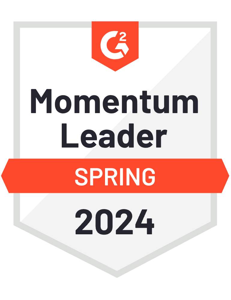 G2 Badge: Momentum Leader, Summer 2023